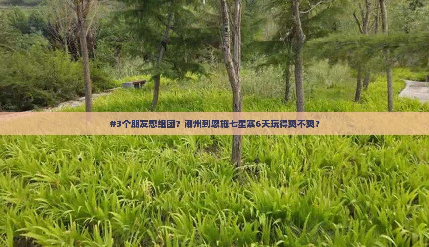 #3个朋友想组团？潮州到恩施七星寨6天玩得爽不爽？