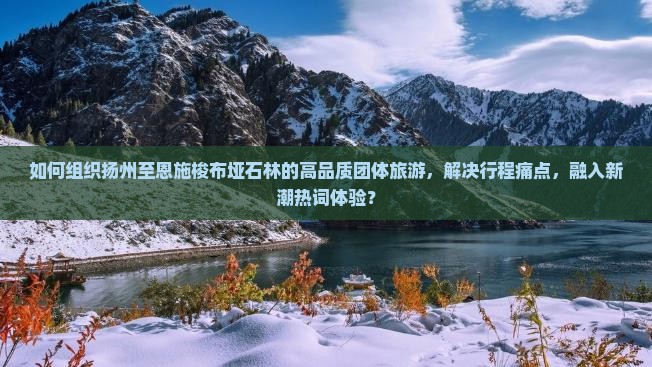 如何组织扬州至恩施梭布垭石林的高品质团体旅游，解决行程痛点，融入新潮热词体验？