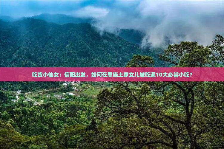 吃货小仙女：信阳出发，如何在恩施土家女儿城吃遍10大必尝小吃？