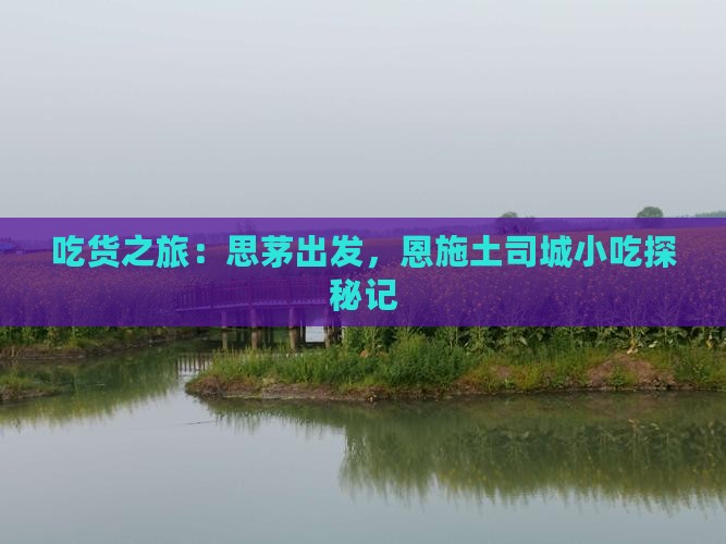 吃货之旅：思茅出发，恩施土司城小吃探秘记