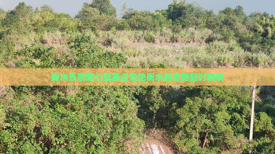 衡水去恩施七星寨必去地衡水到恩施站时刻表