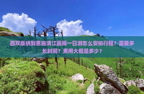 西双版纳到恩施清江画廊一日游怎么安排行程？需要多长时间？费用大概是多少？