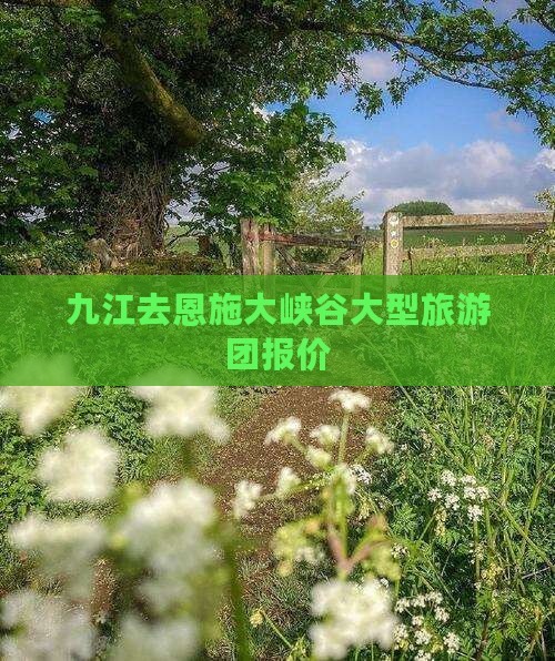 九江去恩施大峡谷大型旅游团