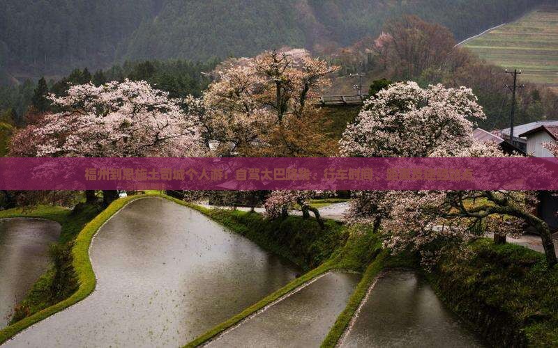 福州到恩施土司城个人游