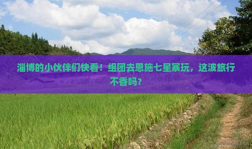 淄博去恩施七星寨团体旅游