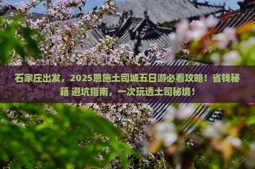 石家庄去恩施土司城五日游