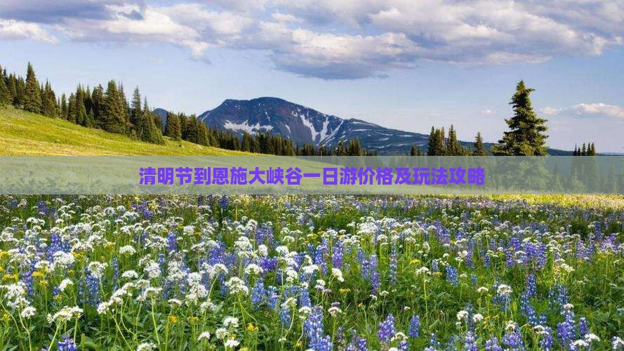 清明节到恩施大峡谷一日