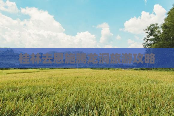 桂林去恩施腾龙洞团体旅游 桂林去恩施腾龙洞团体旅游