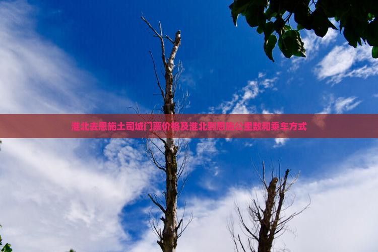 淮北去恩施土司城门票