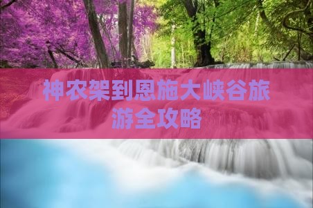 神农架去恩施大峡谷攻略