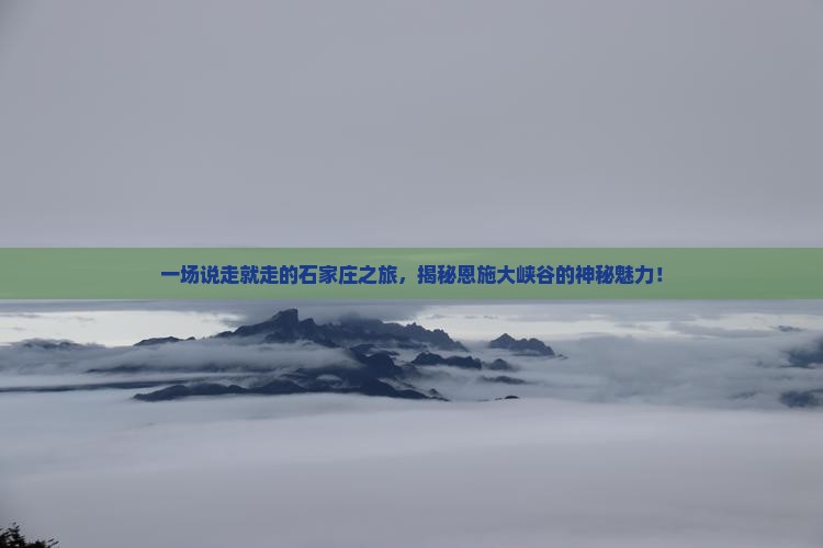 石家庄去恩施大峡谷旅游