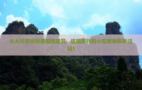大兴安岭到恩施腾龙洞旅游小吃