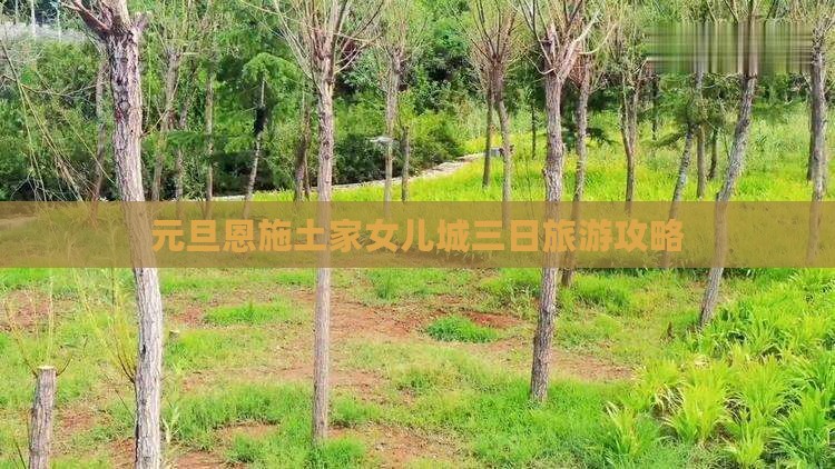 元旦去恩施土家女儿城三日游