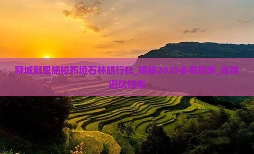 聊城到恩施梭布垭石林旅行社