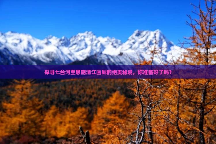 七台河到恩施清江画廊旅游