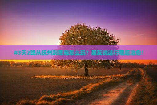 抚州去恩施七星寨二日游