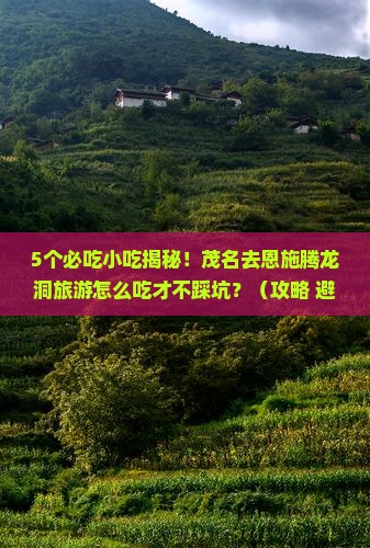 茂名去恩施腾龙洞旅游小吃