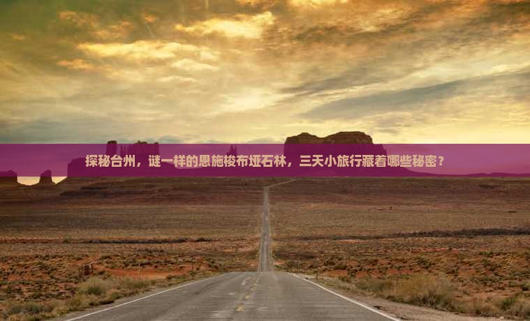 台州去恩施梭布垭石林三日游