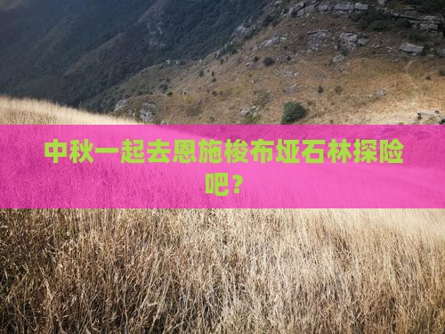 中秋节到恩施梭布垭石林自由团