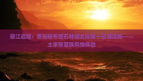 丽江去恩施梭布垭石林一日