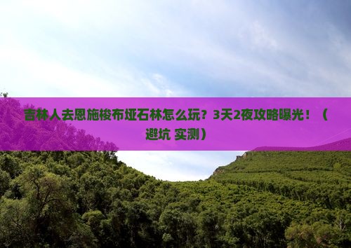 吉林去恩施梭布垭石林旅行社