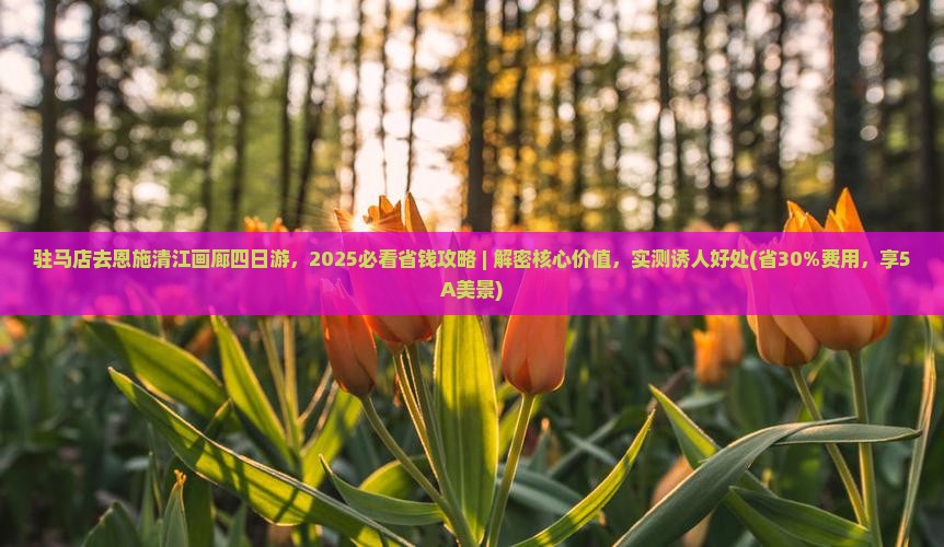 驻马店去恩施清江画廊四日游