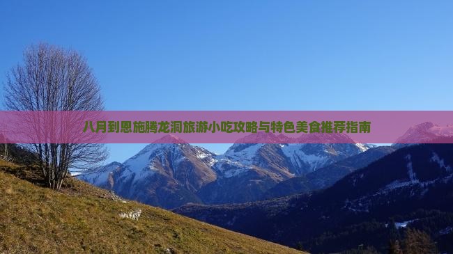 八月到恩施腾龙洞旅游小吃