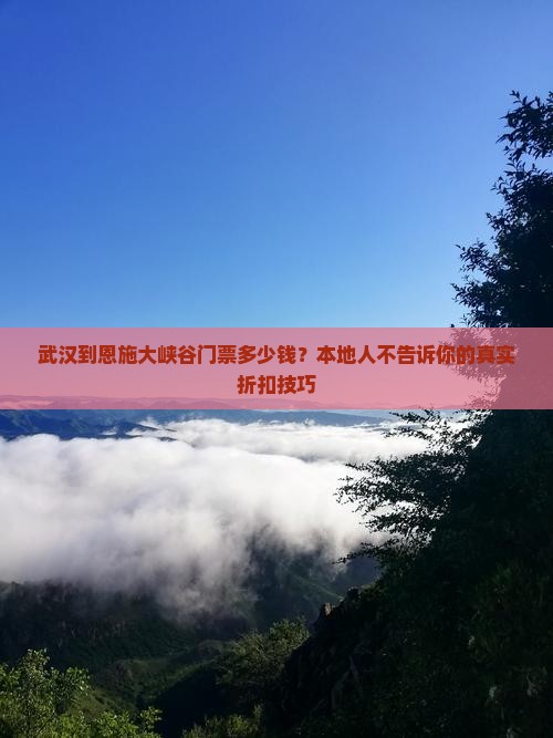 武汉到恩施大峡谷门票