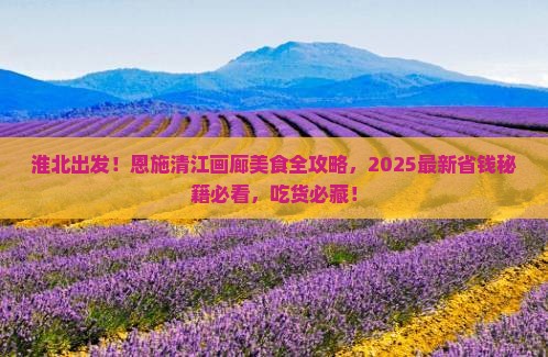 淮北到恩施清江画廊旅游小吃