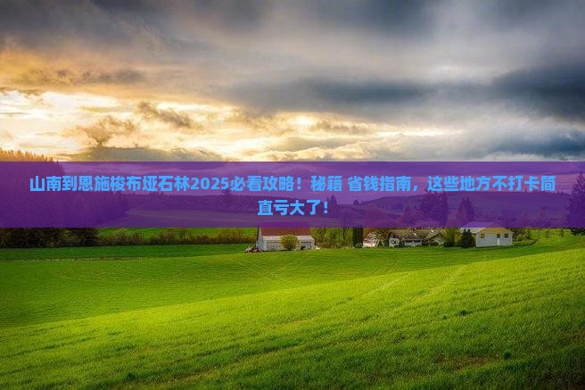 山南到恩施梭布垭石林必去地