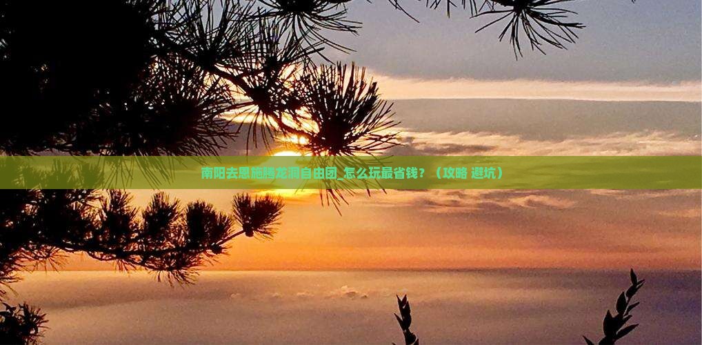 南阳去恩施腾龙洞自由团