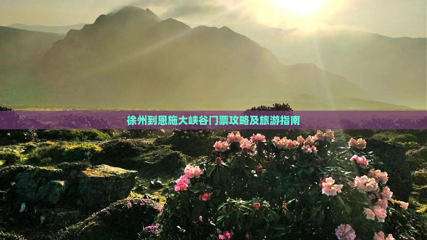 徐州到恩施大峡谷门票