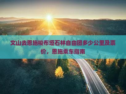 文山去恩施梭布垭石林自由团