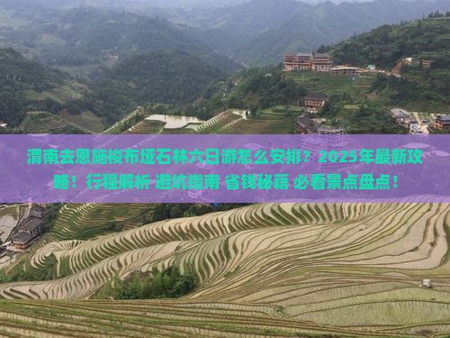 渭南去恩施梭布垭石林六日游