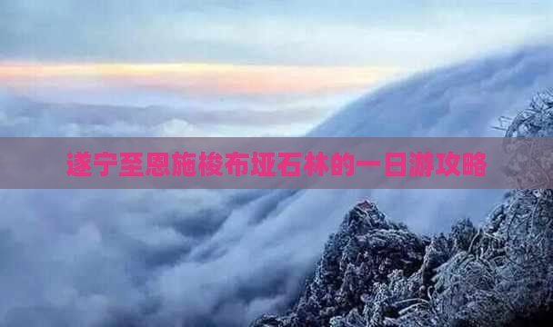 遂宁至恩施梭布垭石林的一日游攻略