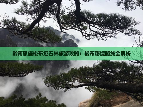 黔南恩施梭布垭石林旅游攻略：梭布秘境路线全解析