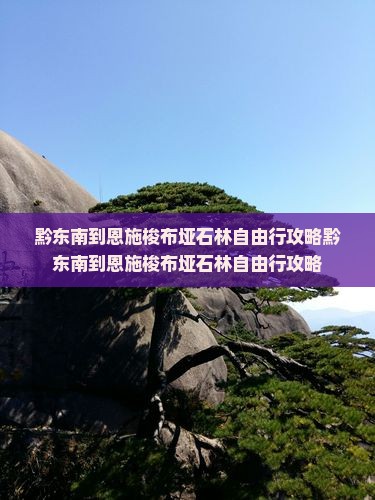 黔东南到恩施梭布垭石林自由行