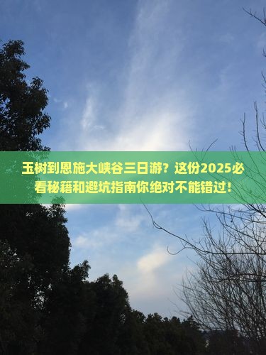 玉树到恩施大峡谷三日游