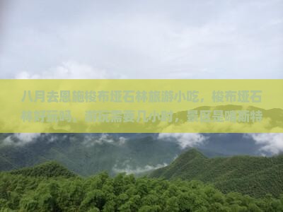 八月去恩施梭布垭石林旅游小吃