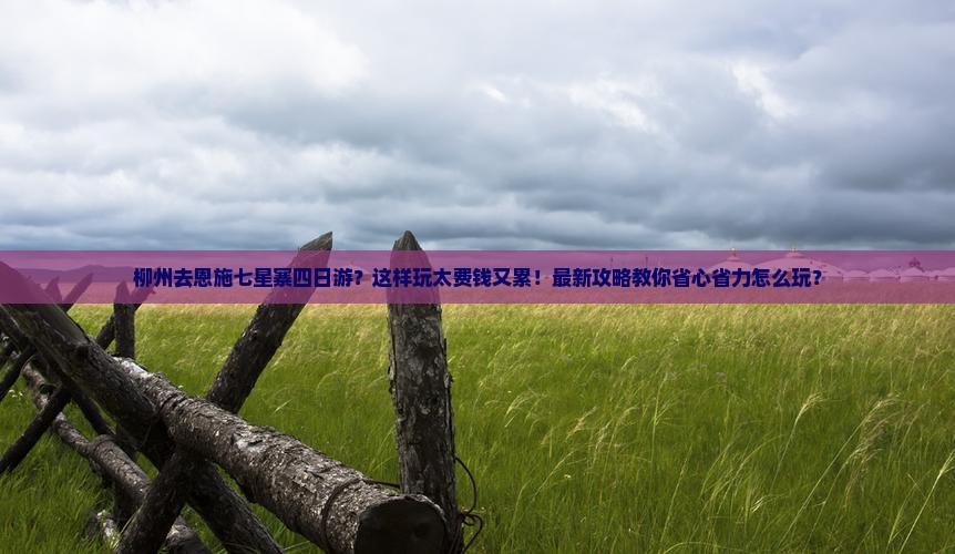 柳州去恩施七星寨四日游