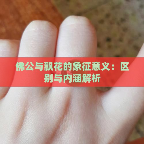 佛公与飘花的象征意义：区别与内涵解析
