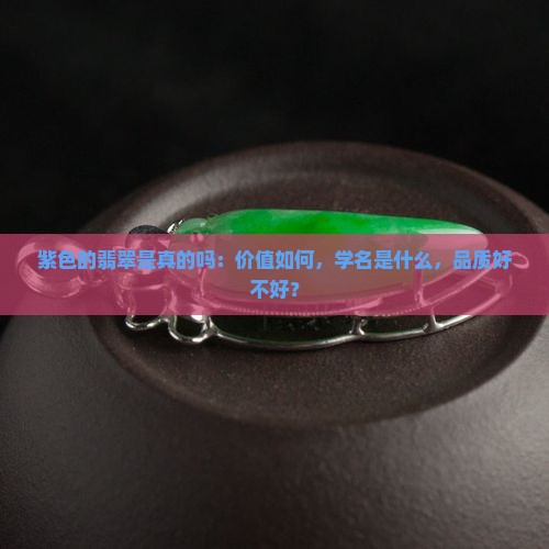 紫色的翡翠是真的吗：价值如何，学名是什么，品质好不好？