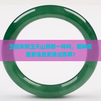 玉髓东陵玉天山翠都一样吗，哪种质量更佳且更接近翡翠？