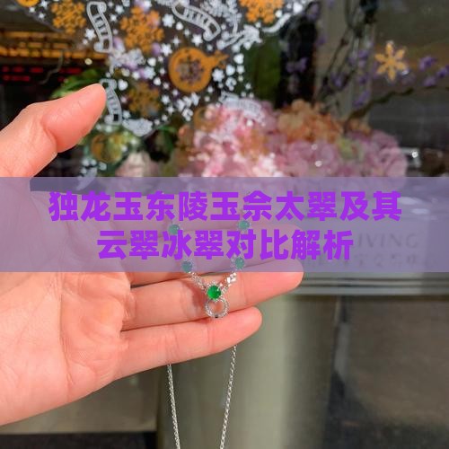 独龙玉东陵玉佘太翠及其云翠冰翠对比解析
