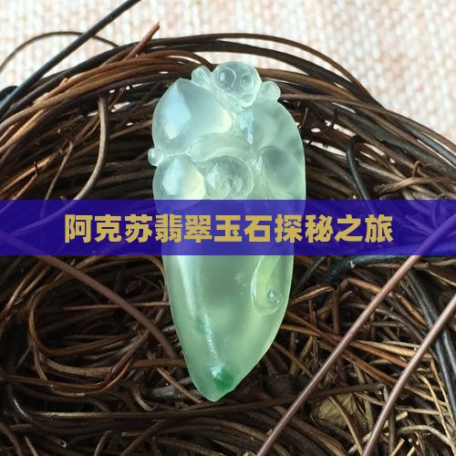 阿克苏翡翠玉石探秘之旅