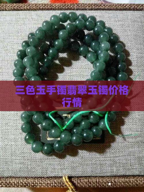 三色玉手镯翡翠玉镯价格行情