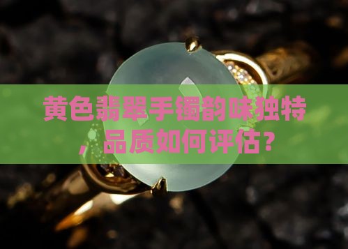 黄色翡翠手镯韵味独特，品质如何评估？