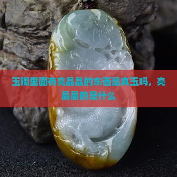 玉镯里面有亮晶晶的东西是真玉吗