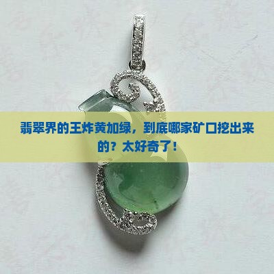 翡翠黄加绿哪个厂口出
