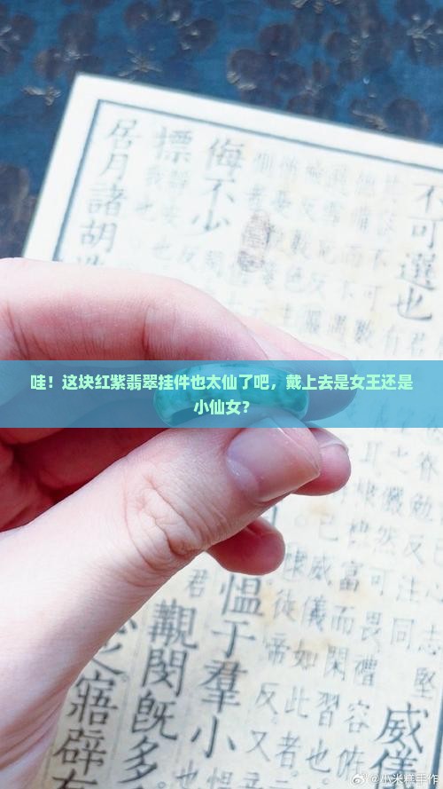 红紫翡翠挂件